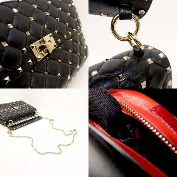 💎✨BEAUTIFUL✨💎Authentic VALENTINO GARAVANI Medium Rockstud Spike Shoulder Bag - Picture 3 of 6